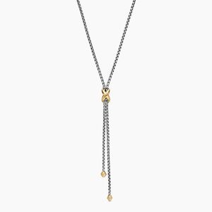 David Yurman Petite X Lariat 18K Gold Y-Necklace